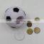 custom personalized diy money box,plastic small coin football money box