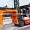 A series forklift attachment block clamp