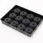 black PP thermoformed plastic blister trays thermoforming insert trays