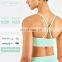 Ribber Camisole Women Yoga Fitness Workout Sports Bra Custom Print High Impact Strappy Bras Top