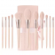 11pcs Foundation Buffing Makeup Brush Set Vegan Professional Private Label Pink Makeup Brushes Cosmetics Tools Cheap Brush Set