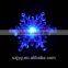 Christmas Transparent Snowflake Led Light Decoration Christmas Street Light With Sucker Base
