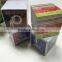 cube memo pad with our company logo yellow paper notepad