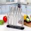 New Style Acrylic Stainless Steel Kitchen Knife Stand Holder