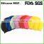 Promotion long hair and ear protection swim cap silicone material adult funny swim cap
