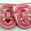 Blue Color Custom Woven Wholesale Chenille Embroidery Patches for Clothing
