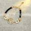 18K Plated Roman Numerals Red Rope Bracelet Jewelry Good Luck