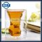 High Quality Creative Transparent Cool Double Glass Wall Muscle Man Drinking Glass Cups