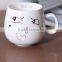 New Bone China Round Decal Coffee Mug custom cute phiz milk mug