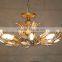 Jansoul new arrival american classical leaf crystal flower pendant chandelier oil bronze cucurbit pendant