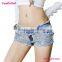 Fashion Blue Sexy Ladies Short Jeans Pants