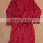Wholesale Soft Warm Red Women's Belted Plush Robe