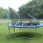 12ft bungee folding trampoline with safety enclosure for sale