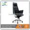 high back black leather executive bride chrome steel base office chair GAC024