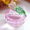 2014 new arrival X'mas gift apple crystal decoration for X'mas gift ,wedding,exhibiton