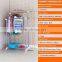 Telescopic plastic expandable clothes hanger,Double pole stainless steel clothes peg with hook,foldable clothes rack
