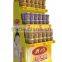 Cardboard Advertising Floor Tiers Display Rack