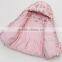 2015 high quality baby thick hooded jacket for Winter