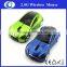 car shape wireless mouse with blue headlight