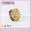 Plain Simple Round Gold Brass Tone Metal Napkin Rings Quality Choice