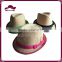 Unisex Kids Straw Trilby Fedora Cap Jazz Hat Short Brim Sunat