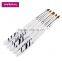 Hot sale 5pcs white black handle nail art brush set brush nail