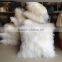 Natural White Mongolian Sheep Fur Pillow Cushion Tibet