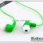 Excellent Quality earphone with mic and 3-button volume control for mobile phone nice to customers show