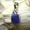 Tanzanite Long Pear Natural Gemstone Pendant , 925 Solid Sterling Silver Pendant, Designer Prong Pendant