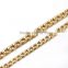 6/8mm width Gold Plated Cuban Link Curb Chain Necklace,Satinless Steel Material Necklace Chain Design SN111