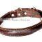 Dog Leash high-end leather chain large dog leash with collar Dog