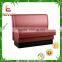 restaurant curved booth booth sofa with buttons