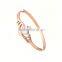 316L Stainless Steel Crown Shape Shell Women Bangle