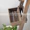 Flower potted plant rack reinforced durable wooden garden flower shelf rack