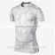 2015 OEM mens latest sublimation compression sports/gym shirts