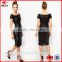 European fashion black off sholder sparkle dress sequin evening dress                        
                                                Quality Choice