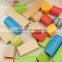 Confirm to EN71 ASTM 100pcs colorful wooden building blocks toys                        
                                                Quality Choice