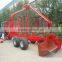 High quality ZM10006 10 tons Log loading Trailer with Grapple for sale