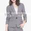 Trendy high quality grey tailored suit women