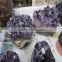 crystal grape clusters amethyst geode hedgehog model