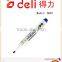 Deli Whiteboard Marker Whiteboard Marker pen dry erasable 6807 blue
