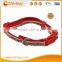 Plain Polyester Dog Collar with Adjustable Neck Size