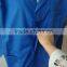 Competitive Price Work Clothing Blue Designer Lab Coat, Colored Long Sleeve Cotton Doctor Uniforms Blue Lab Coat for Hospital