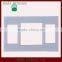 Wholesale acid free white core white double matboard with 3 openings FSC Certification