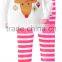 2015 hot sale knitted breathable children clothing sets infant christmas pajamas