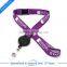 Custom print polyester lanyard with badge reel