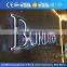 OEM 3d led light up mirror vintage metal letter to make signs