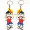 Promotional Gift Cartoon Cute Customized Shaped Keychain 3d PVC Key ring