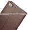 Low price china mobile phone Credit Card Slots Wallet Crazy Horse Leather for huawei ascend p8 case wholesale