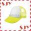 Flat Bill Blank Neon Mesh Trucker Hat Cap